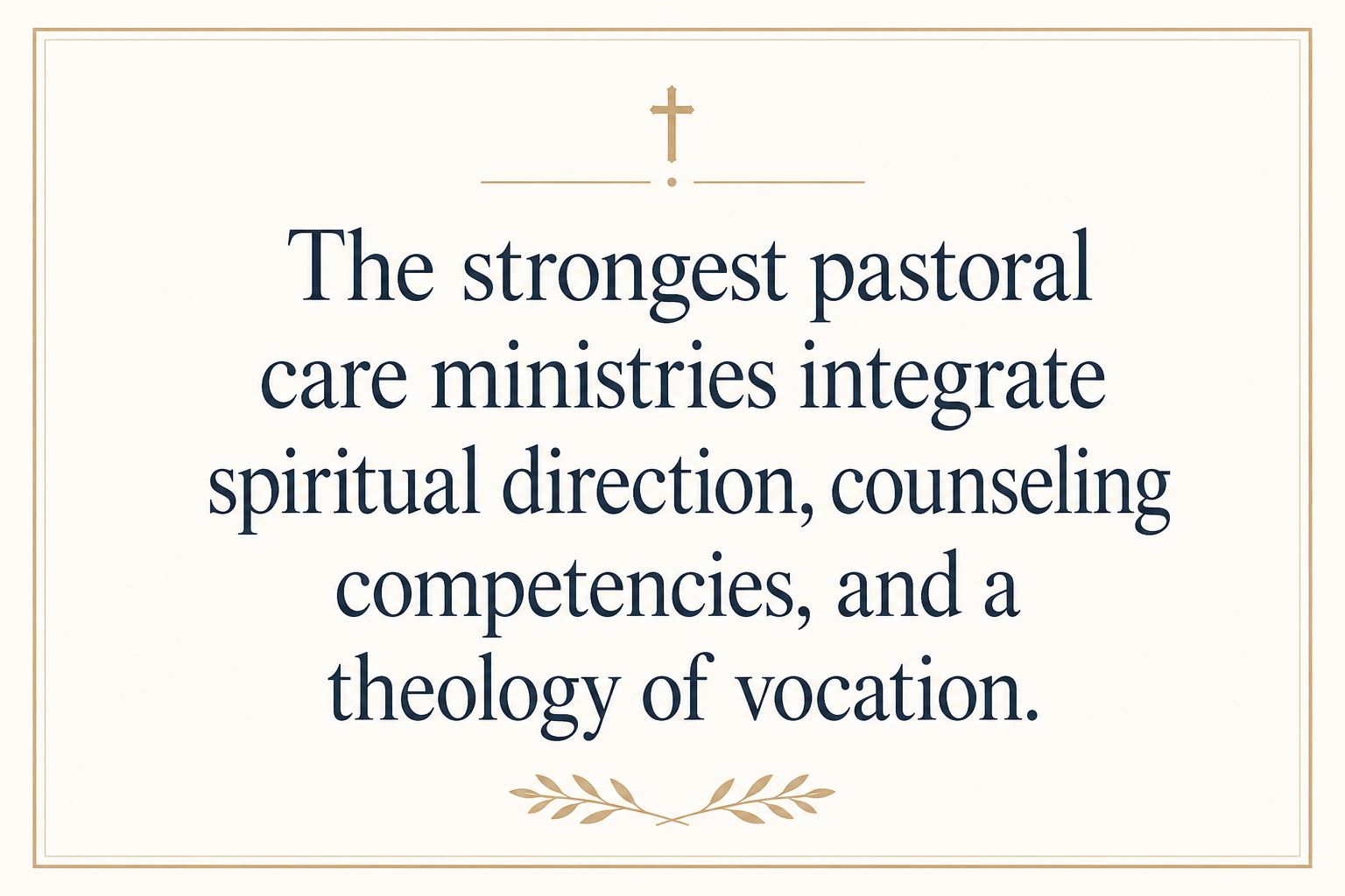 Key insight about How Pastoral Support Ministries Prevent Pastor Burnout