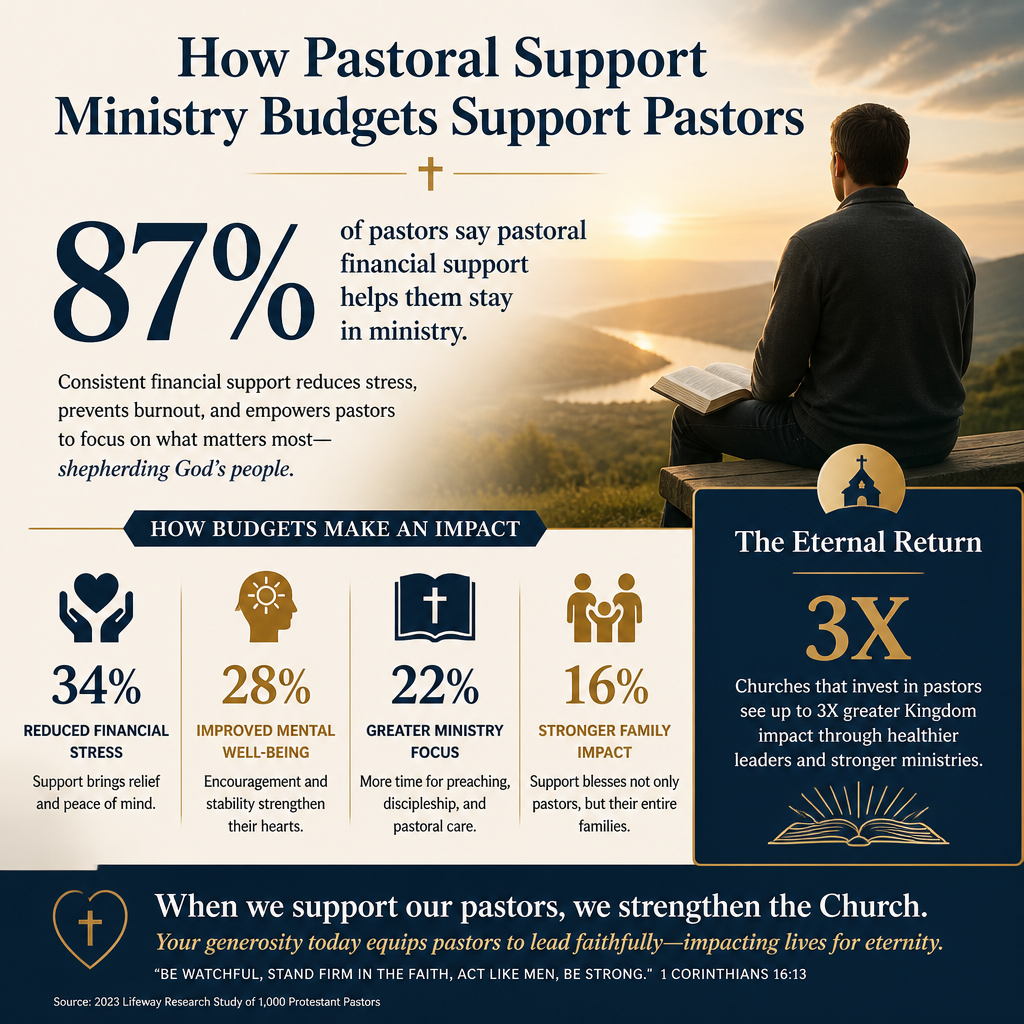 How pastoral support ministry budgets support pastors statistics