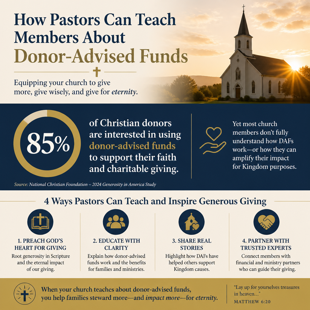 How pastors can teach members about donor-advised funds statistics