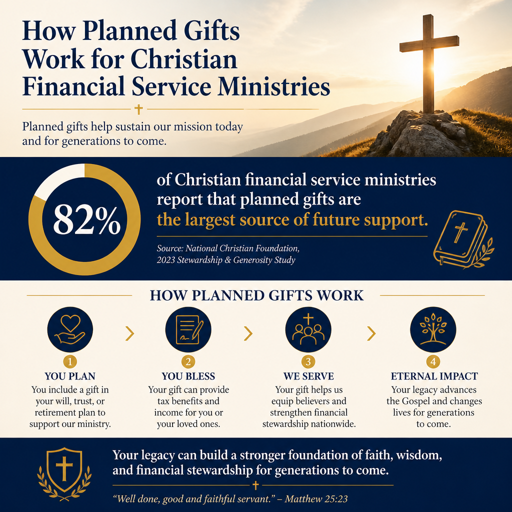 How planned gifts work for Christian financial service ministries statistics