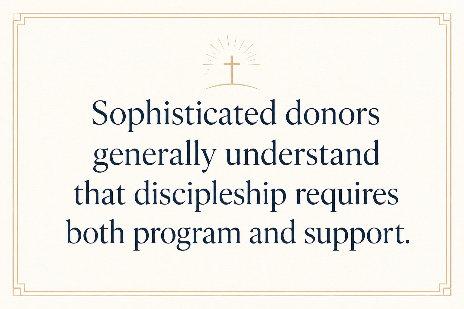 Key insight about How planned giving supports discipleship ministries