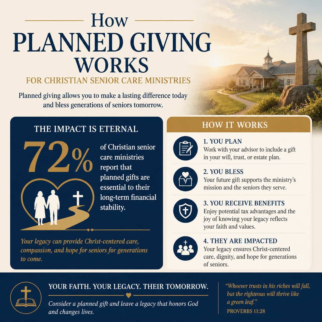 How planned giving works for Christian senior care ministries statistics