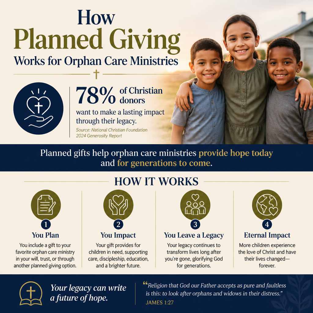 How planned giving works for orphan care ministries statistics