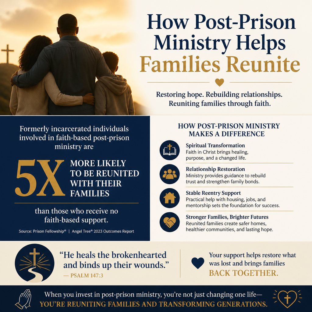 How post-prison ministry helps families reunite statistics