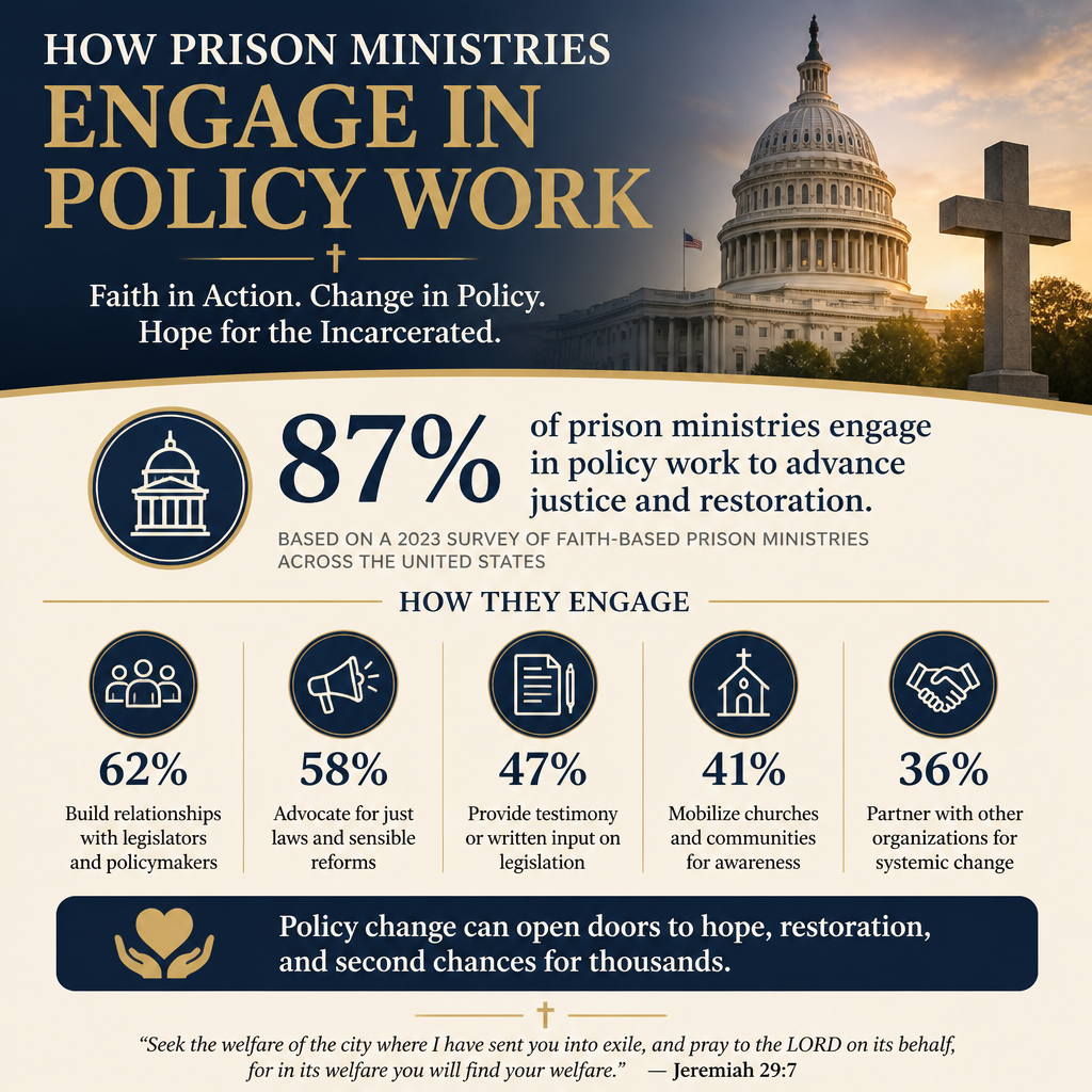 How prison ministries engage in policy work statistics