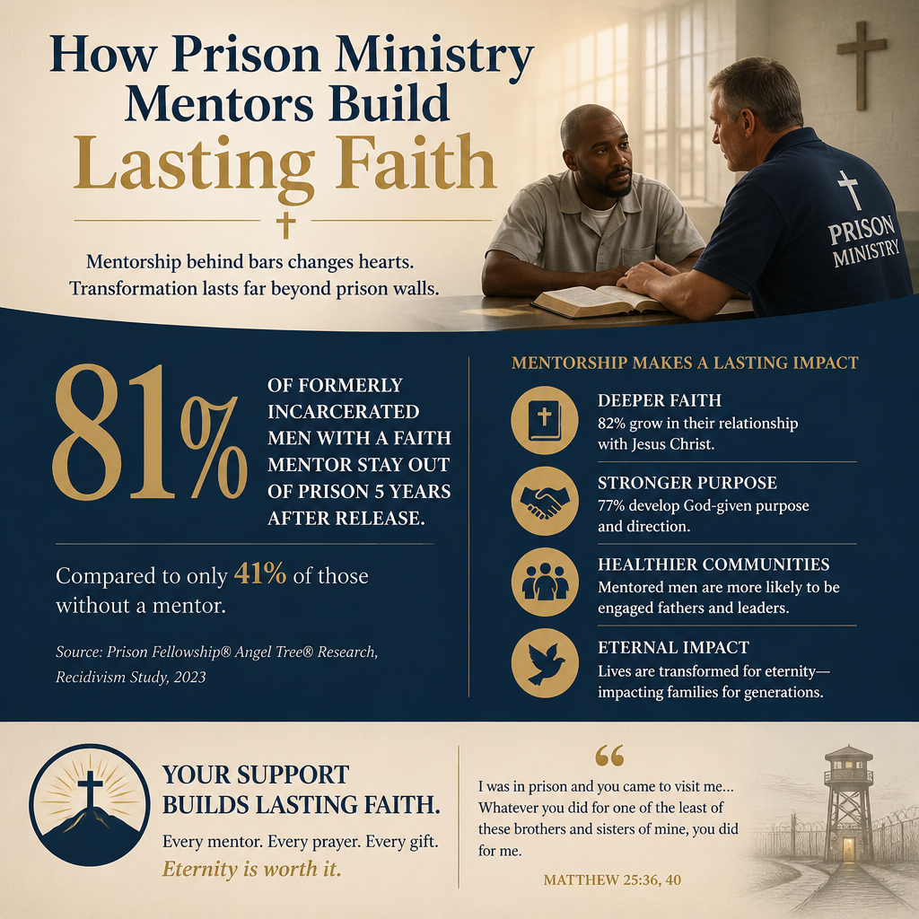 How prison ministry mentors build lasting faith statistics