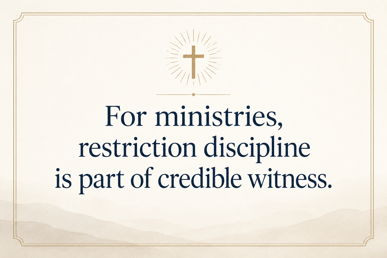 Key insight about How restricted gifts work in Christian aviation ministries