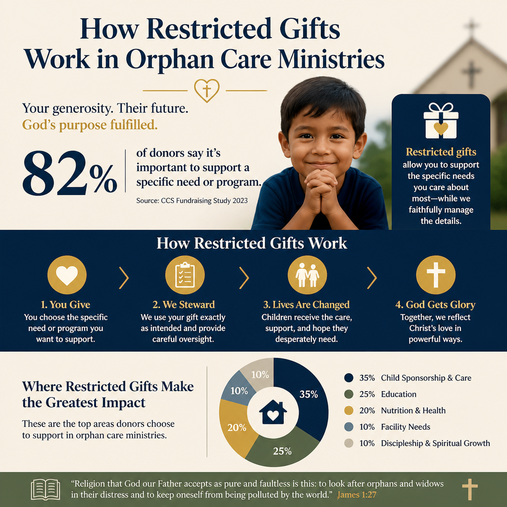 How restricted gifts work in orphan care ministries statistics