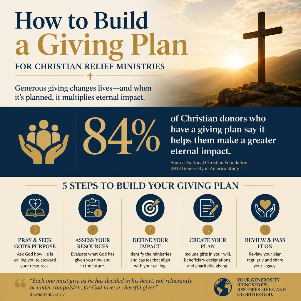 How to build a giving plan for Christian relief ministries statistics