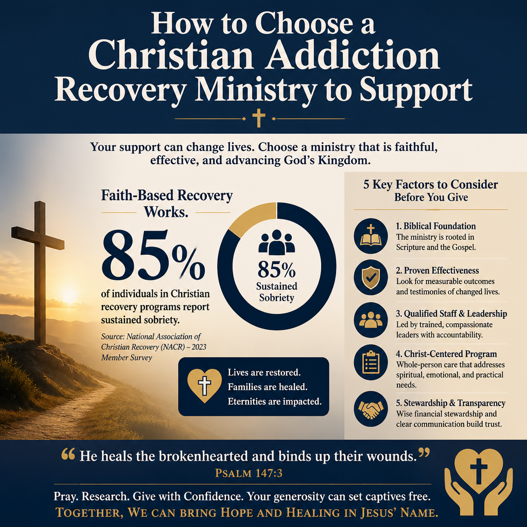 How to choose a Christian addiction recovery ministry to support statistics