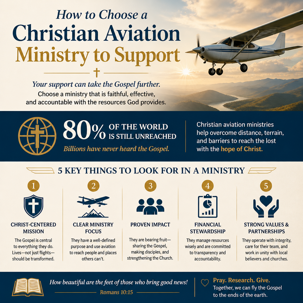 How to choose a Christian aviation ministry to support statistics