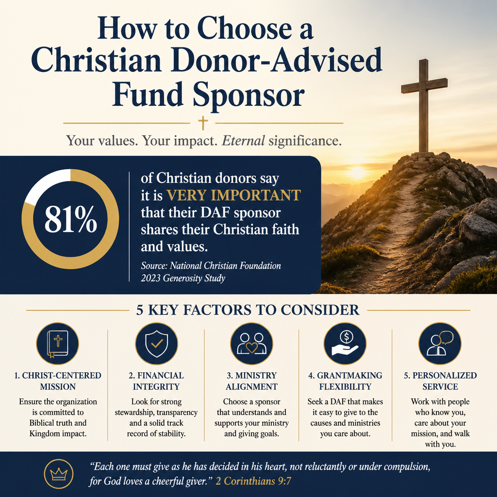 How to Choose a Christian Donor-Advised Fund Sponsor statistics