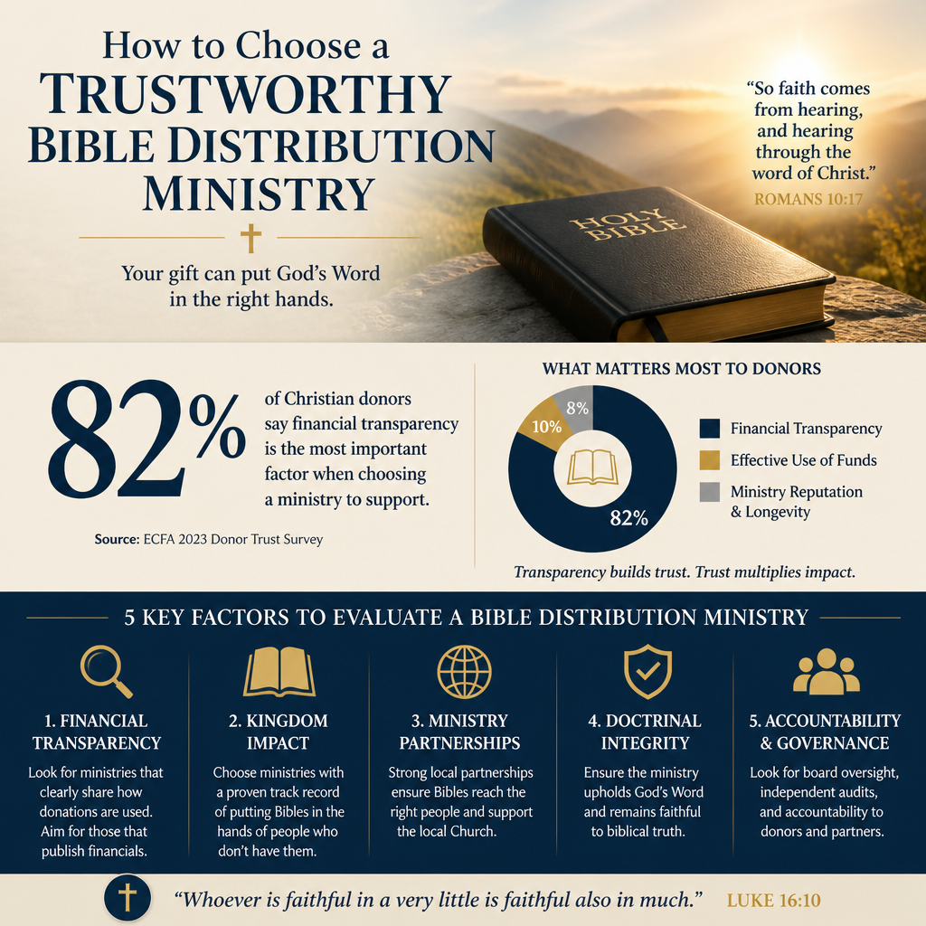 How to choose a trustworthy Bible distribution ministry statistics