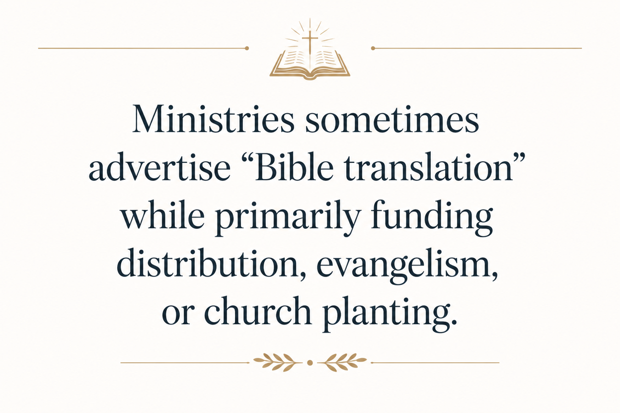 Key insight about How to choose a trustworthy Bible translation ministry