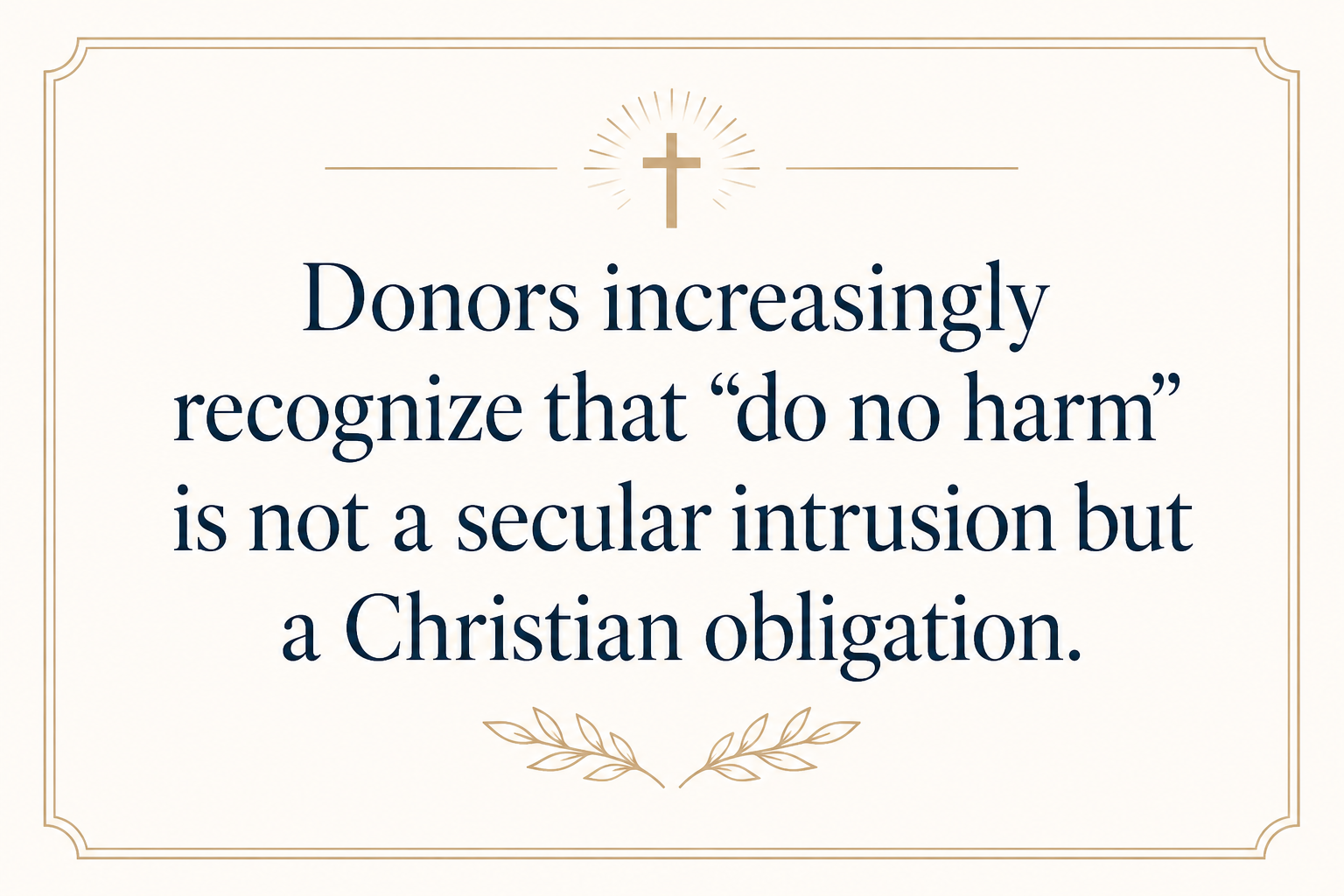 Key insight about How to compare Christian development ministries fairly