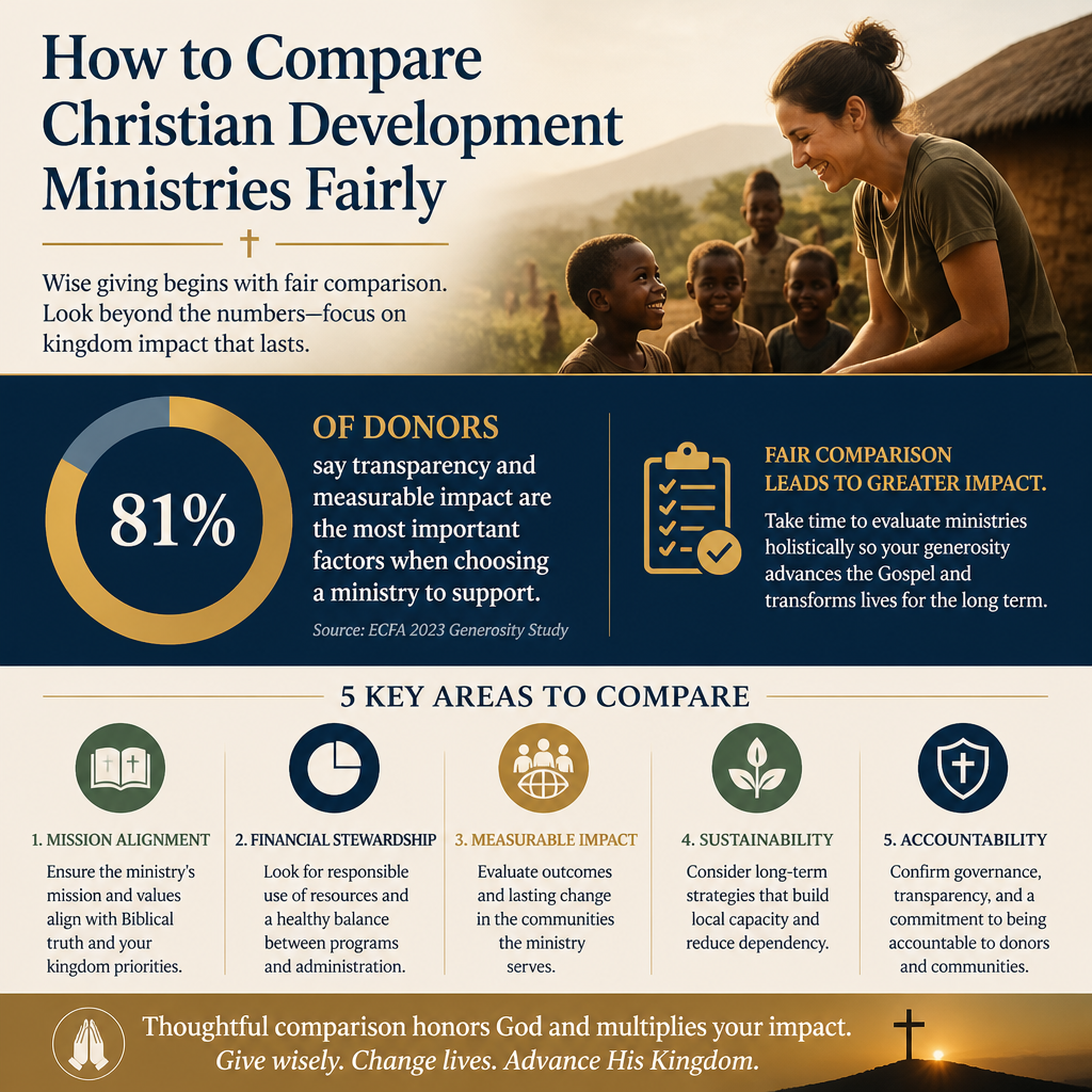 How to compare Christian development ministries fairly statistics