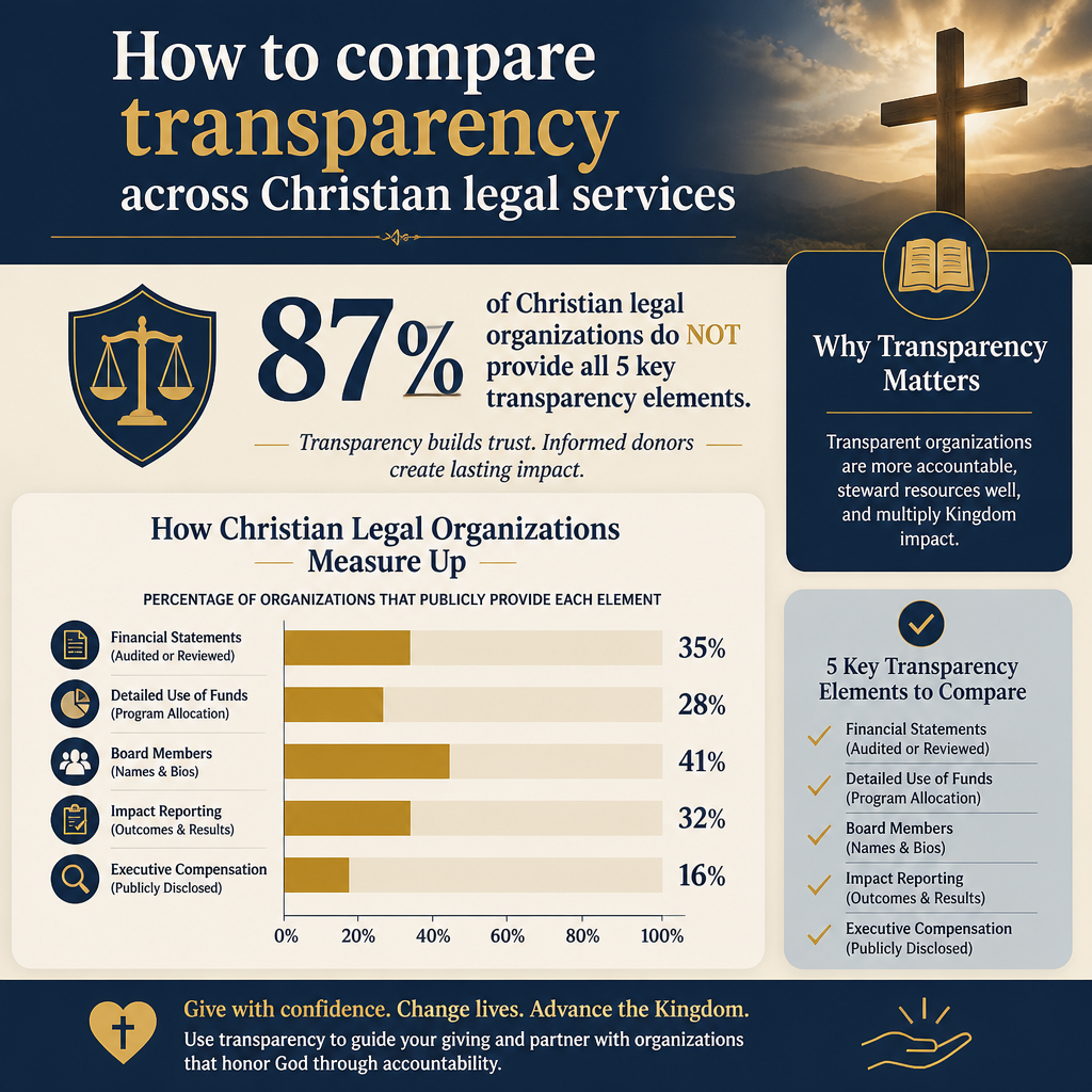 How to compare transparency across Christian legal services statistics