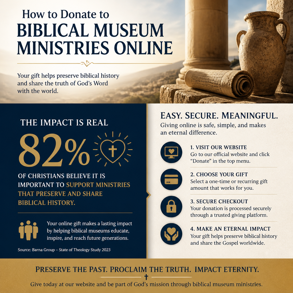 How to donate to biblical museum ministries online statistics