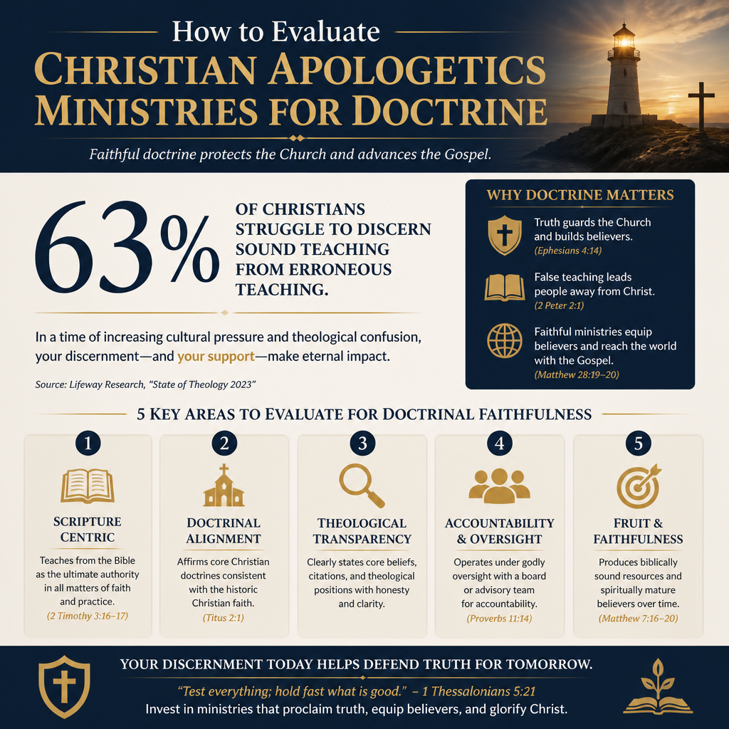 How to evaluate Christian apologetics ministries for doctrine statistics
