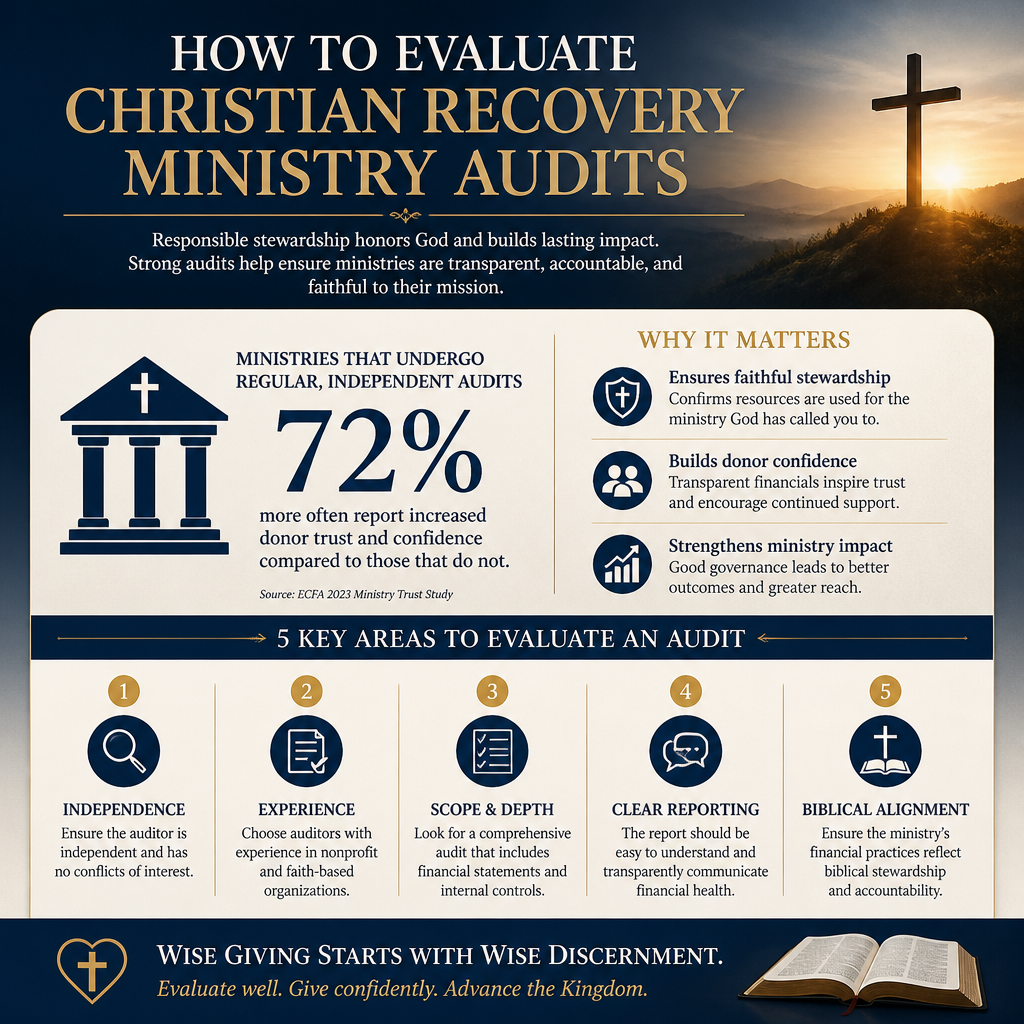 How to evaluate Christian recovery ministry audits statistics