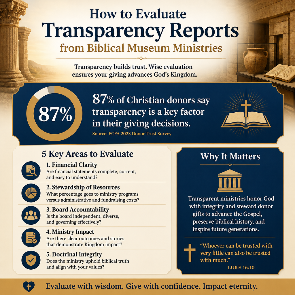 How to evaluate transparency reports from biblical museum ministries statistics
