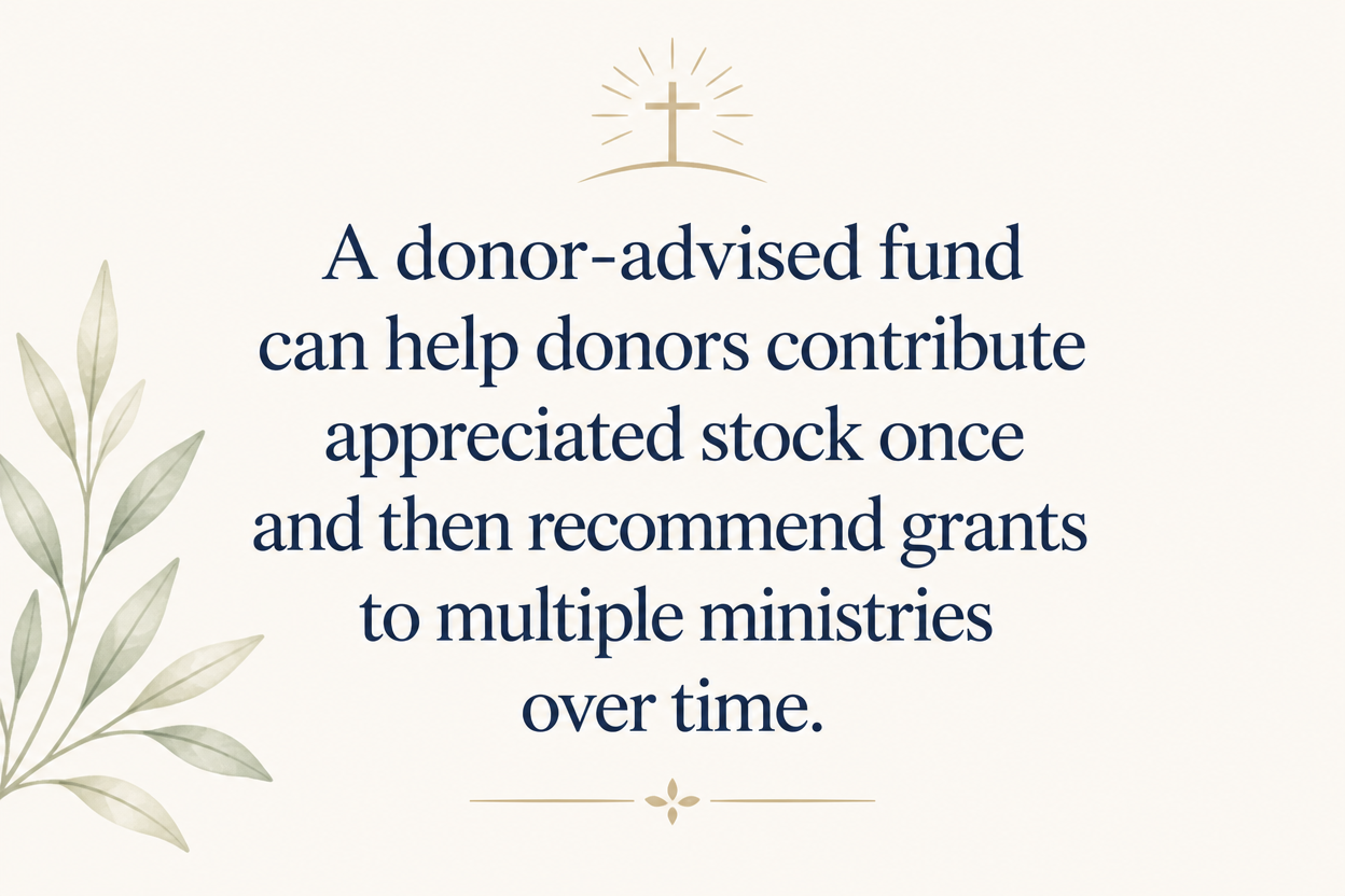 Key insight about How to give stock to discipleship ministries