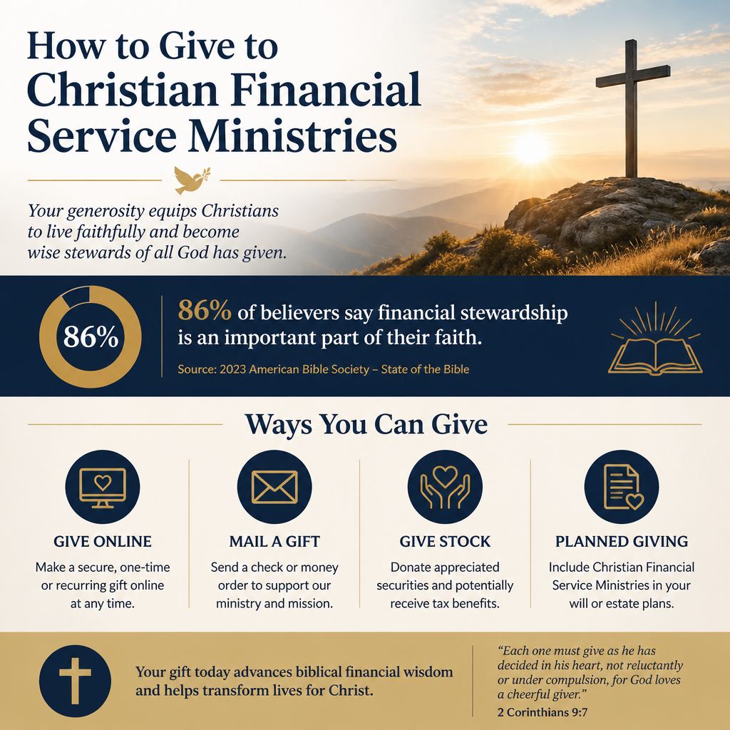How to Give to Christian Financial Service Ministries statistics