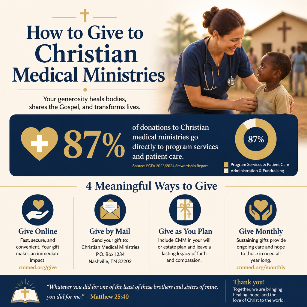 How to Give to Christian Medical Ministries statistics