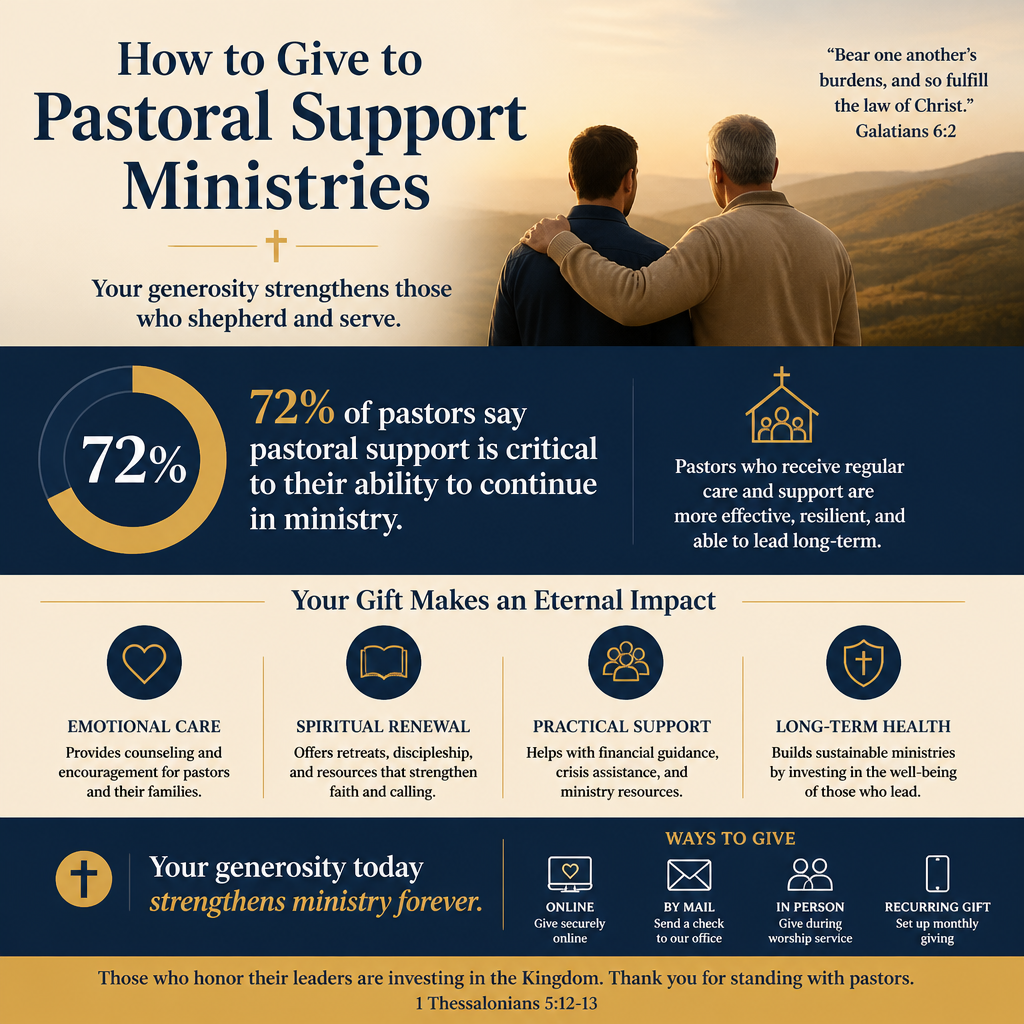 How to Give to Pastoral Support Ministries statistics