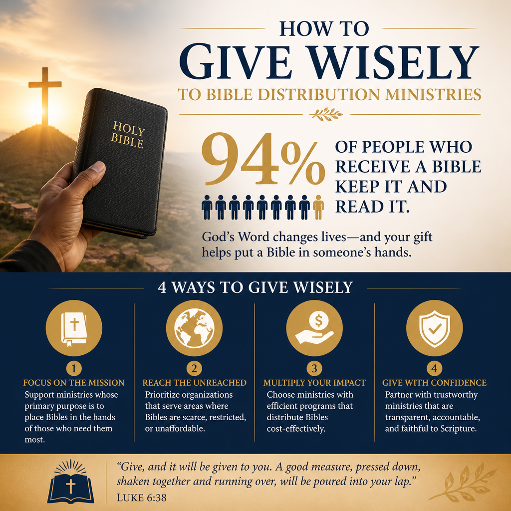 How to Give Wisely to Bible Distribution Ministries statistics