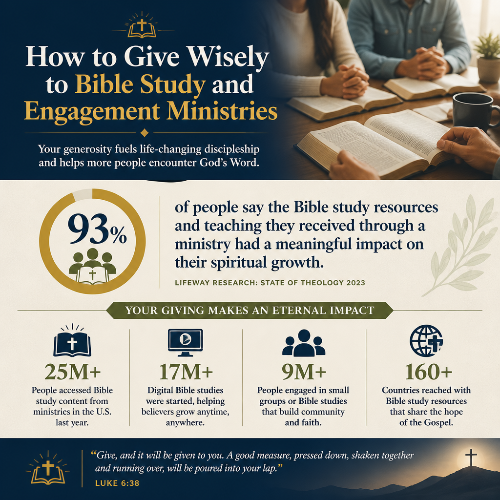 How to Give Wisely to Bible Study and Engagement Ministries statistics