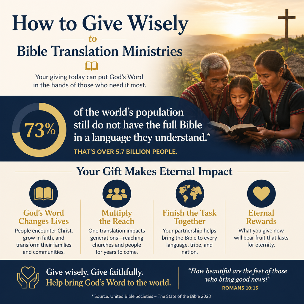 How to Give Wisely to Bible Translation Ministries statistics