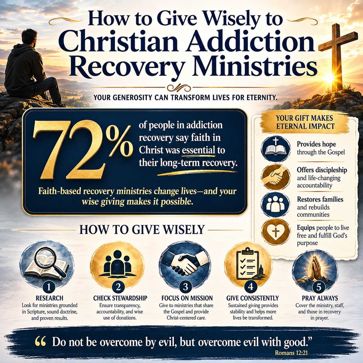 How to Give Wisely to Christian Addiction Recovery Ministries statistics