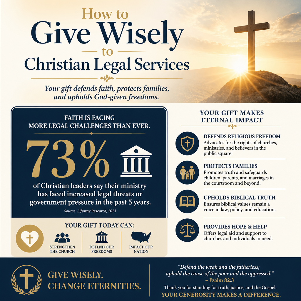 How to Give Wisely to Christian Legal Services statistics