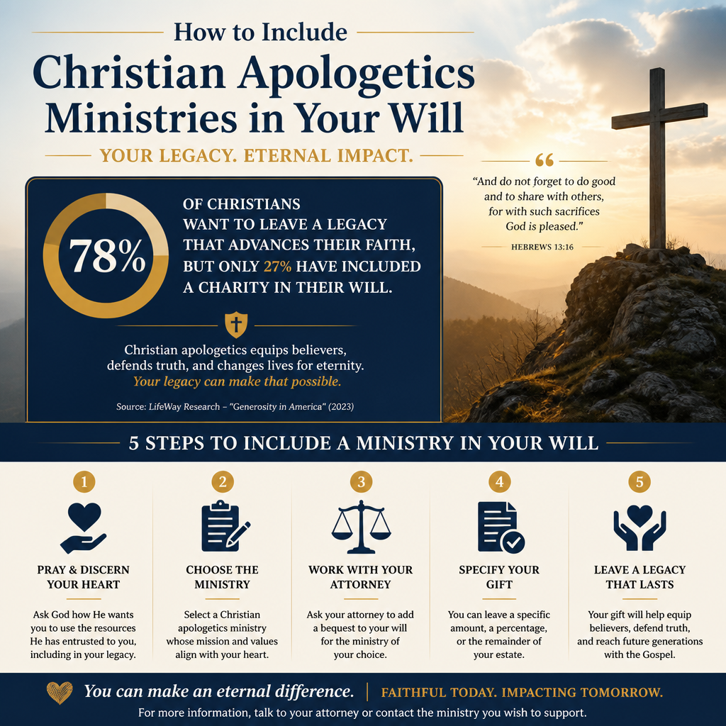 How to include Christian apologetics ministries in your will statistics