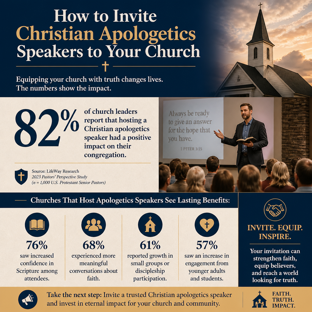How to invite Christian apologetics speakers to your church statistics