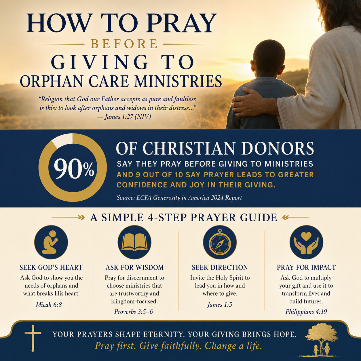 How to pray before giving to orphan care ministries statistics