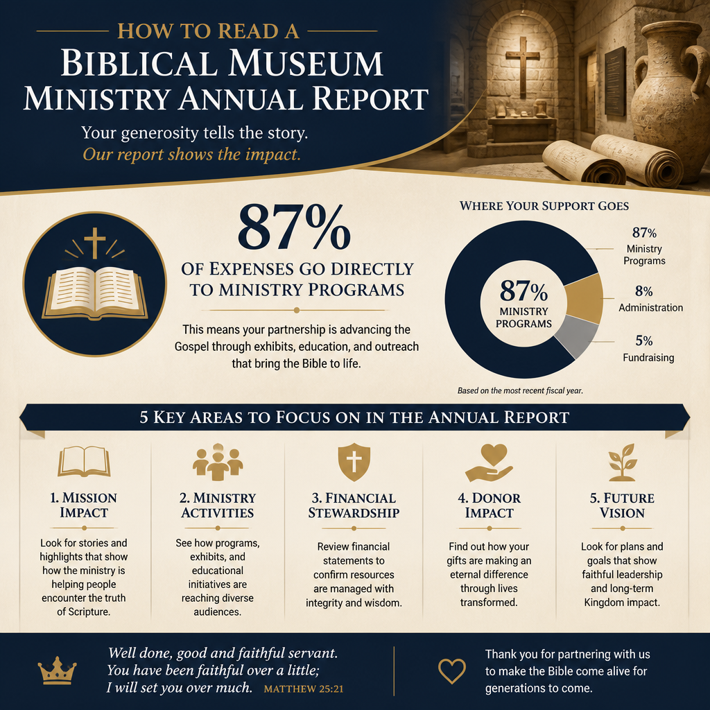 How to read a biblical museum ministry annual report statistics