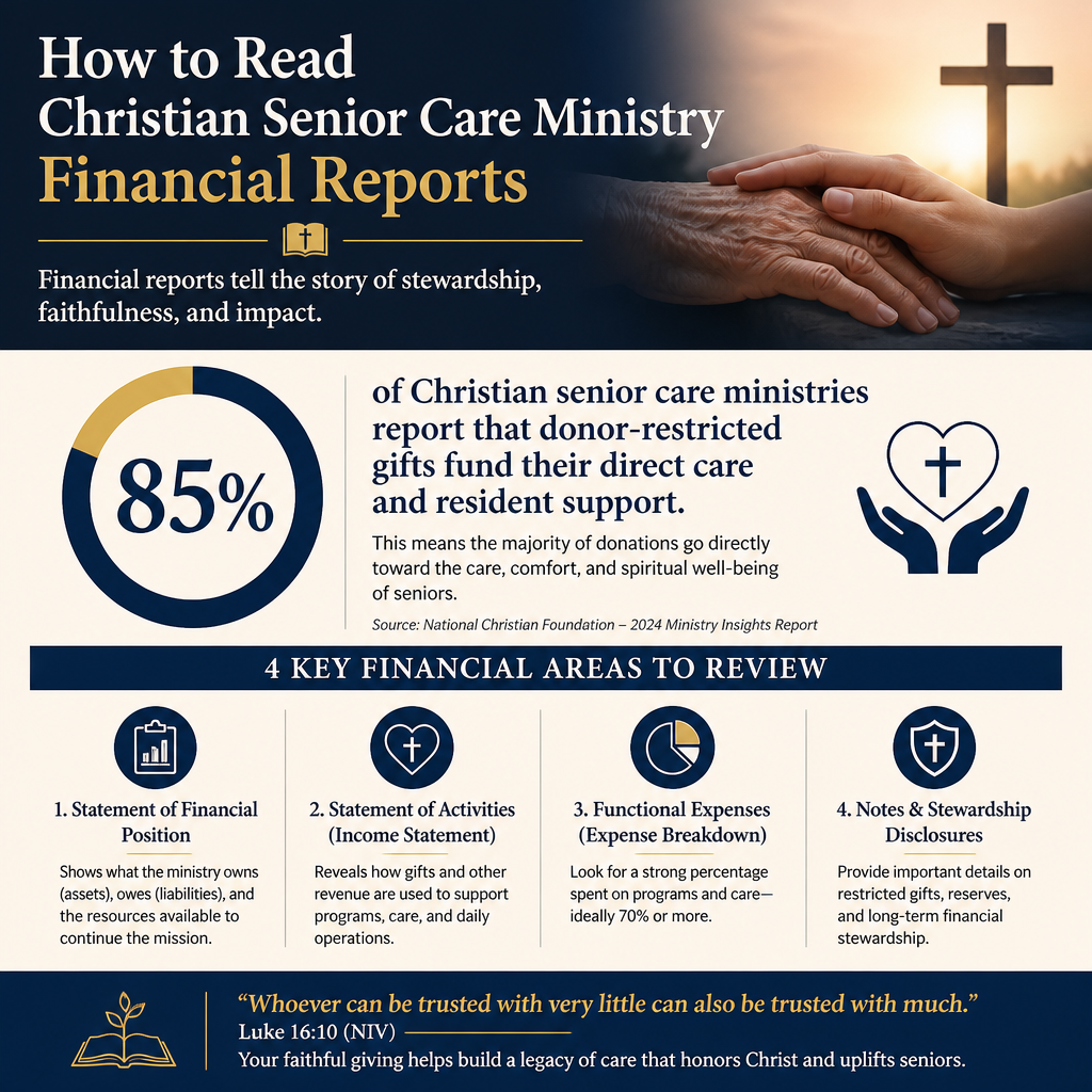 How to read Christian senior care ministry financial reports statistics