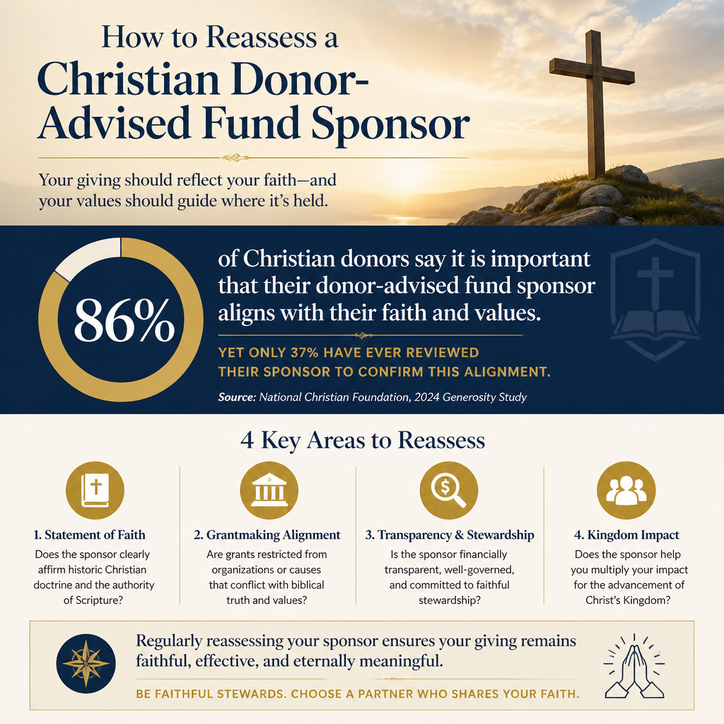 How to reassess a Christian donor-advised fund sponsor statistics