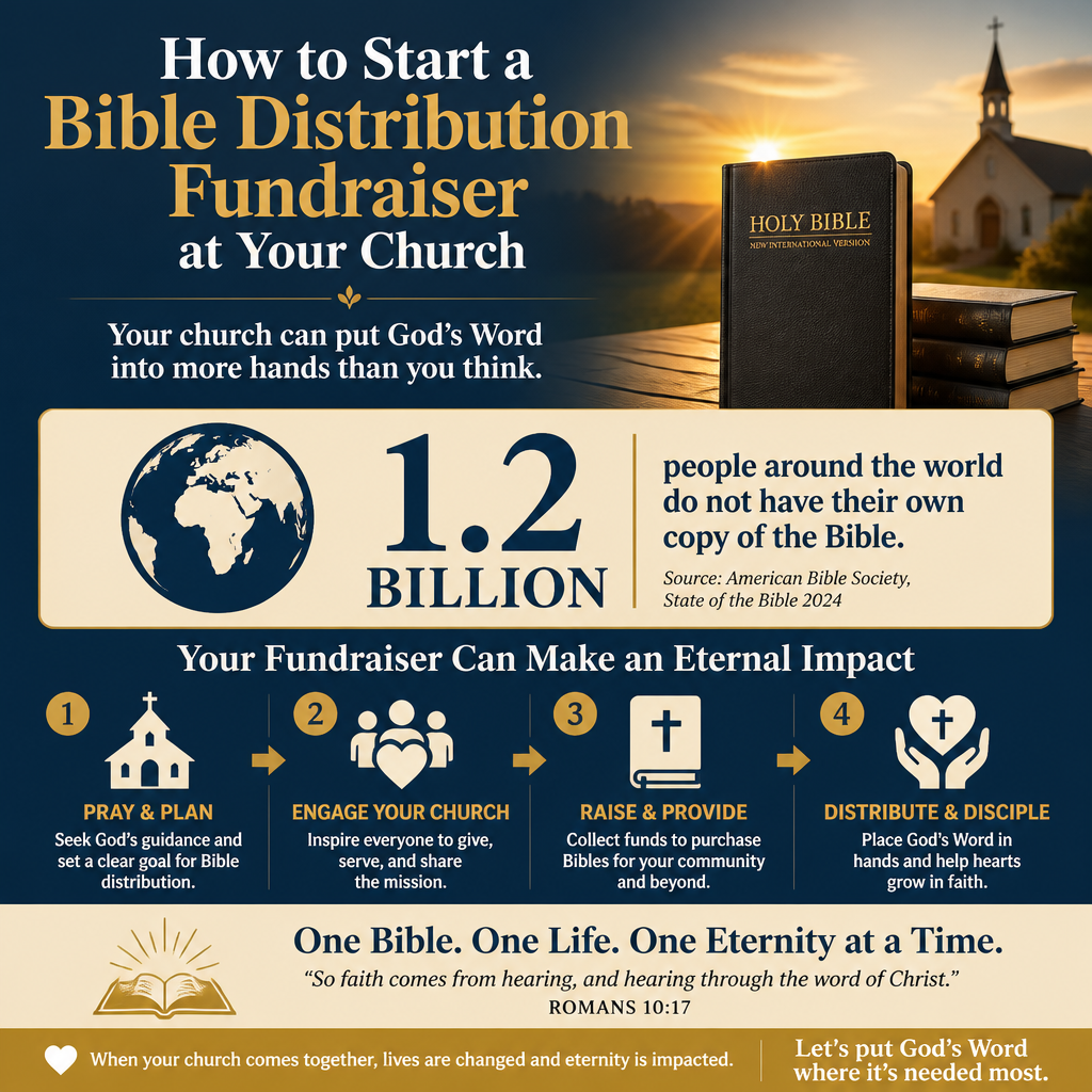How to start a Bible distribution fundraiser at your church statistics