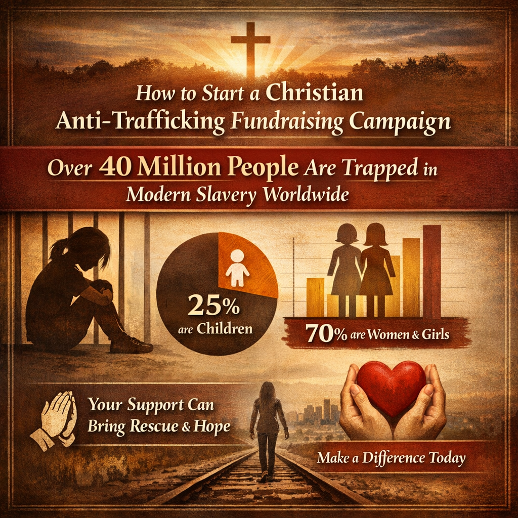 How to start a Christian anti-trafficking fundraising campaign statistics