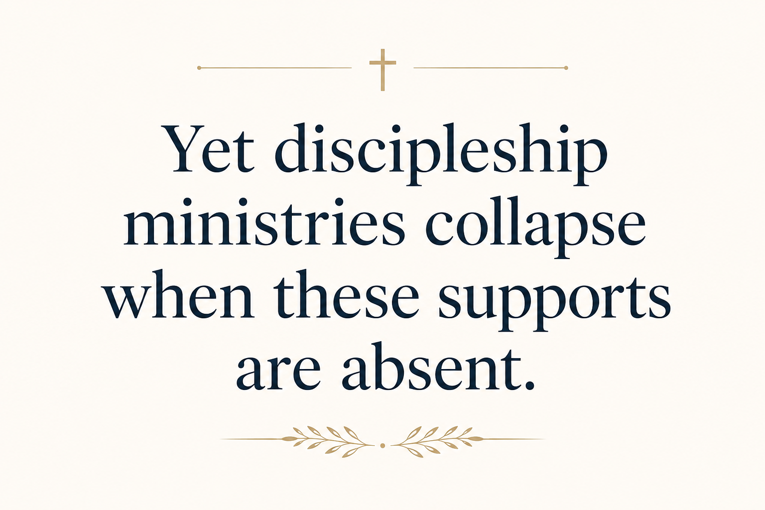 Key insight about How to support discipleship ministries in missions work