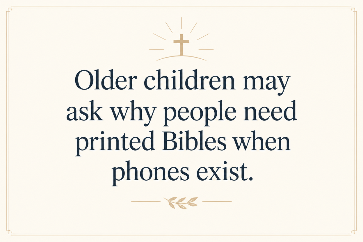 Key insight about How to talk to kids about giving to Bible distribution ministries