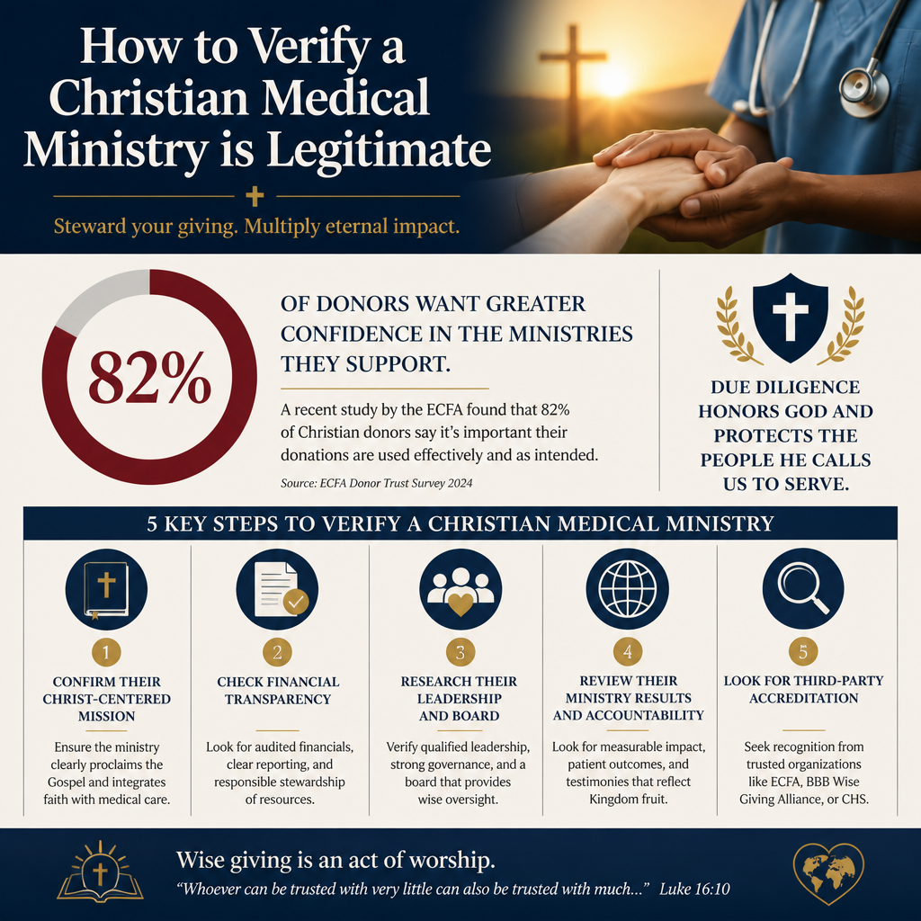 How to verify a Christian medical ministry is legitimate statistics