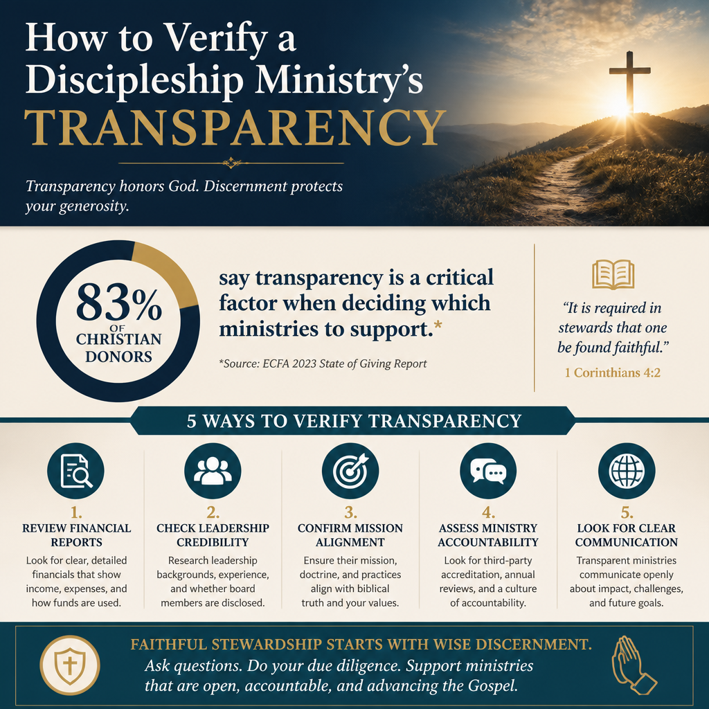 How to verify a discipleship ministry's transparency statistics