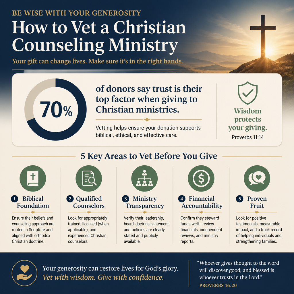 How to vet a Christian counseling ministry before donating statistics