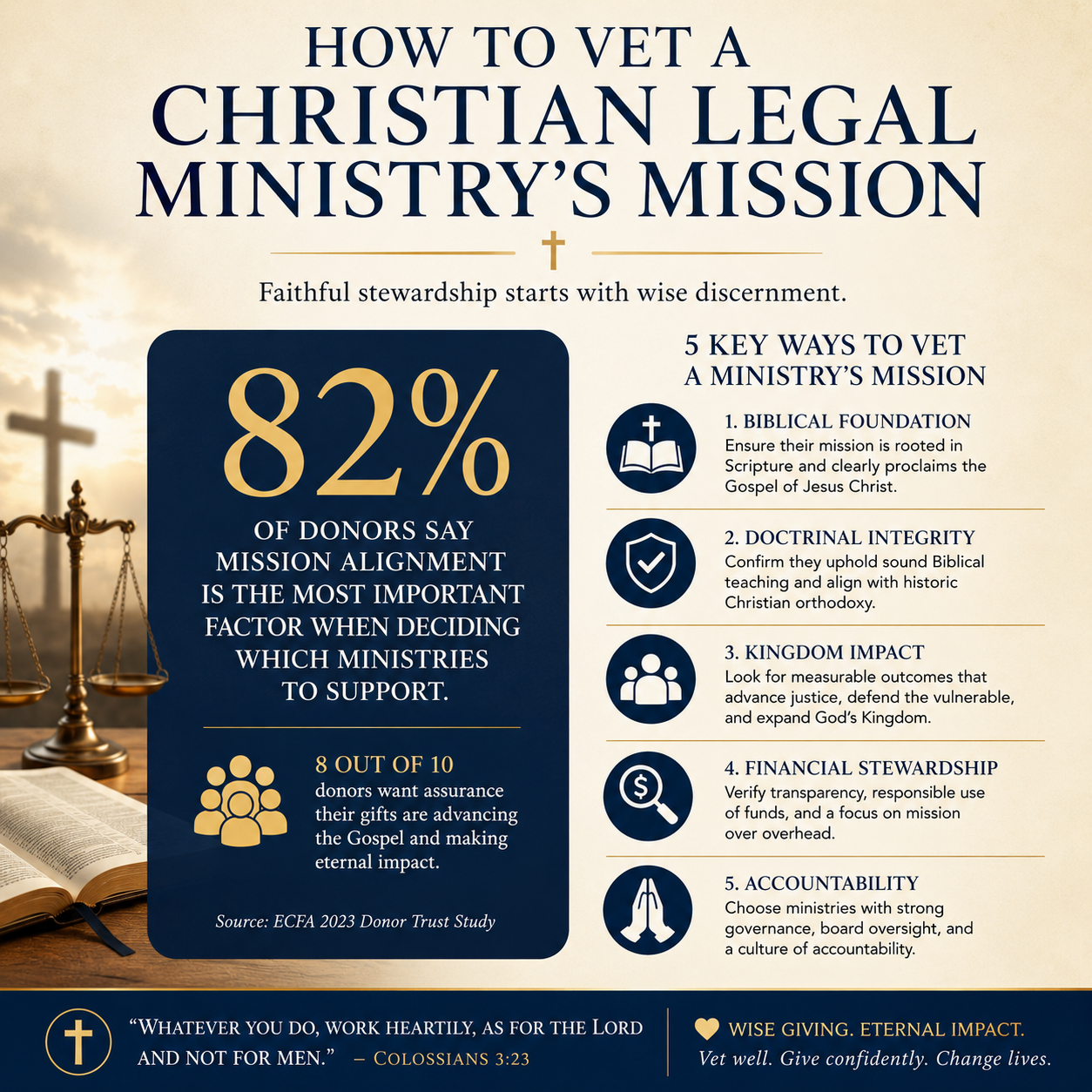 How to vet a Christian legal ministry's mission statistics
