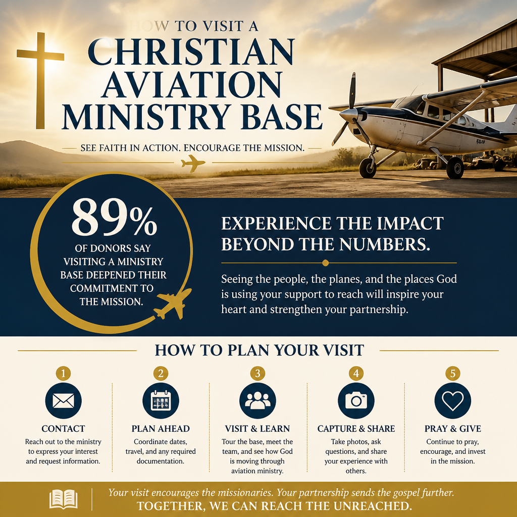 How to visit a Christian aviation ministry base statistics