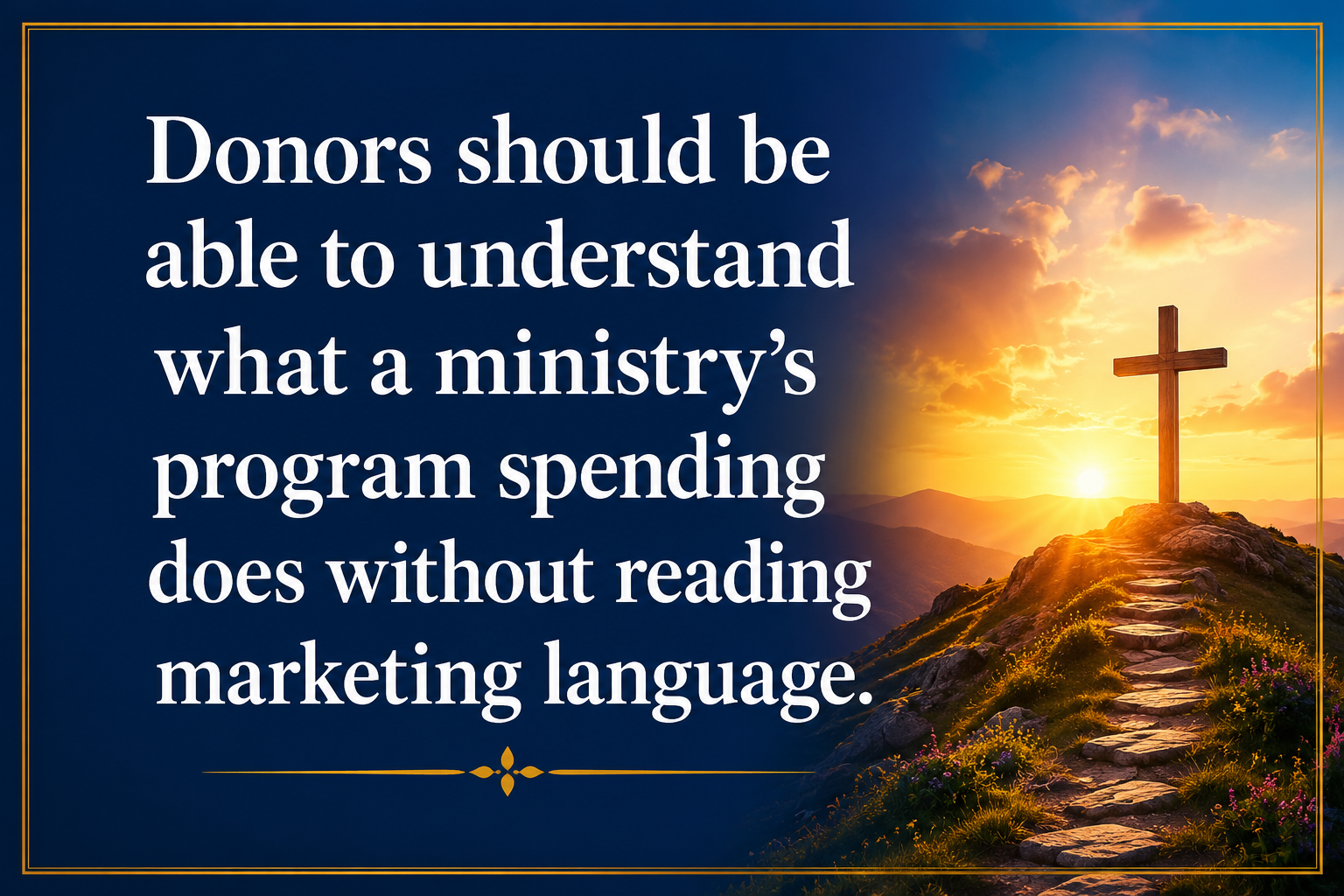 Key insight about How Trusted Ministries Use Donor Funds